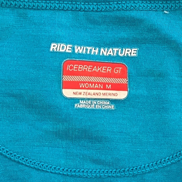Icebreaker GT women’s medium Turquoise Sleeveless Performance run Top - Picture 2 of 16